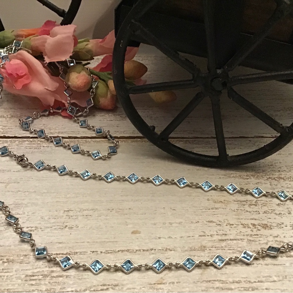 Blue Crystals Necklace